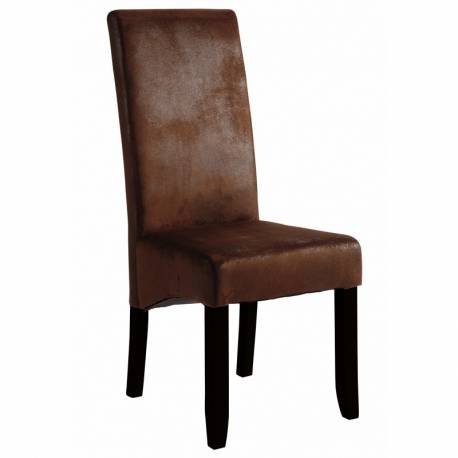 Silla Sagua estilo vintage castaño y negro 108x47x62 cm