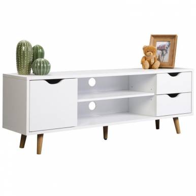Mesa TV en color Blanco con...