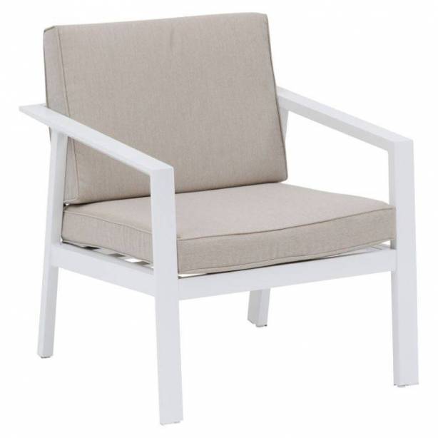 Sillón exterior Aluminio Blanco 69x73x63