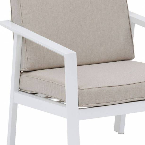 Sillón exterior Aluminio Blanco 69x73x63