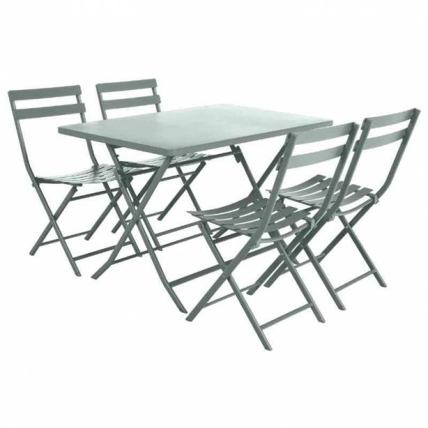 Pack mesa con sillas Metal Verde