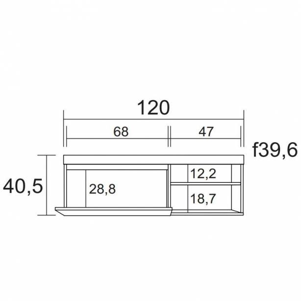 Mueble salón comedor Elis básico