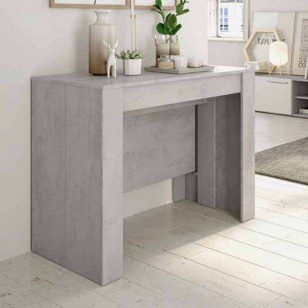 Mesa comedor extensible Melamina Gris 78x90