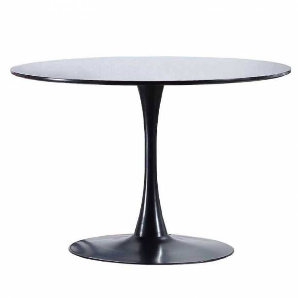 Mesa comedor Melamina - Metal Negro 110x75x110