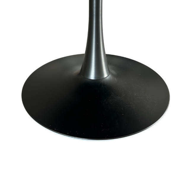 Mesa comedor Melamina - Metal Negro 110x75x110