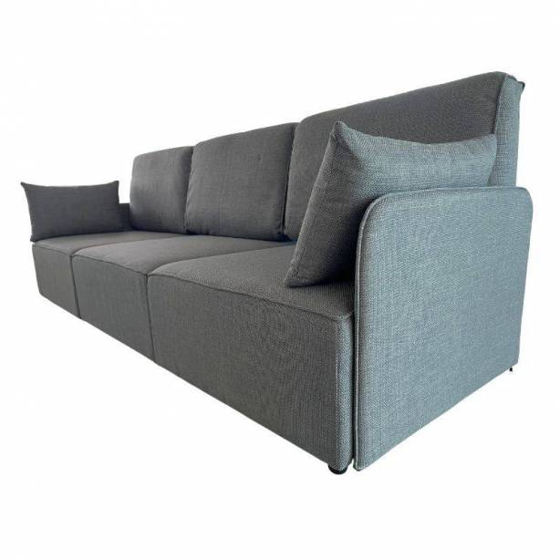 Sofá modular chaise longue 3 plazas Poliéster Gris 276x93x183