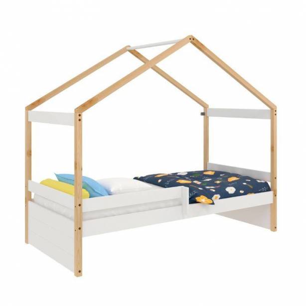 Cama infantil Madera Madera claro - Blanco 200x159x96