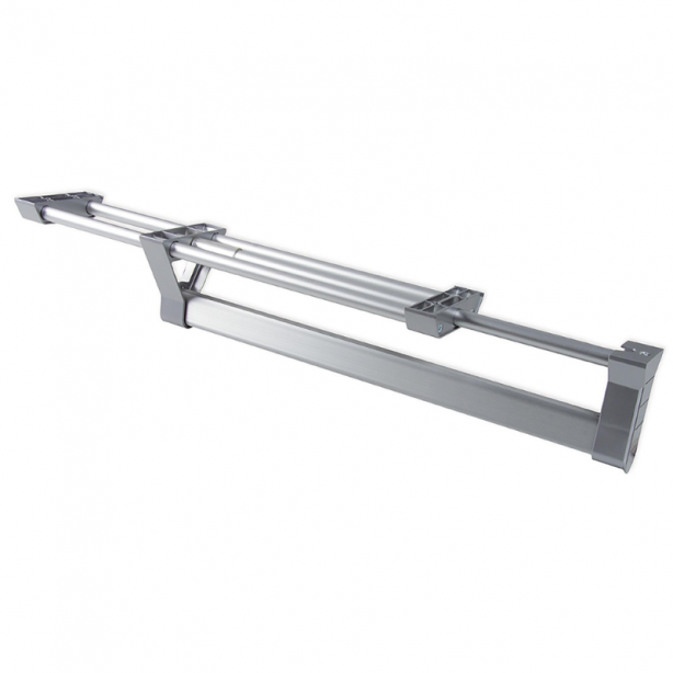 Colgador organizador de armarios extensible Metal Gris 8x8x43