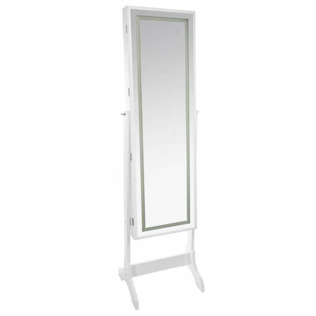 Tocador de dormitorio Melamina - Cristal Blanco 42x126x15