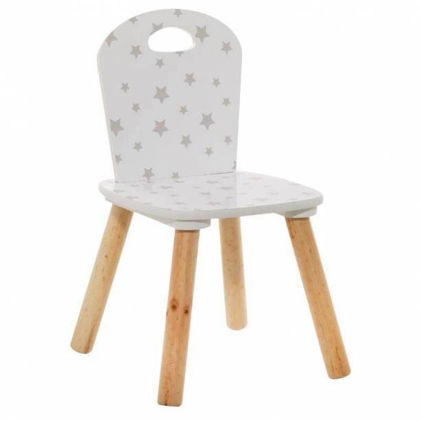 Silla infantil Melamina - Madera Blanco - Madera claro 30x50x30