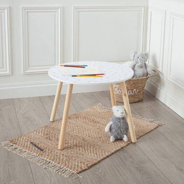 Mesa infantil Melamina - Madera Blanco - Madera claro 60x44x60