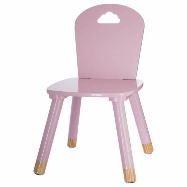 Silla infantil Melamina - Madera Rosa 30x50x30