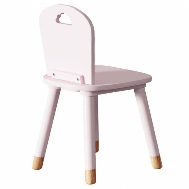 Silla infantil Melamina - Madera Rosa 30x50x30