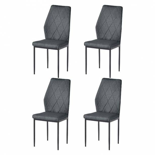 Silla Tela - Metal Gris 51x96x42