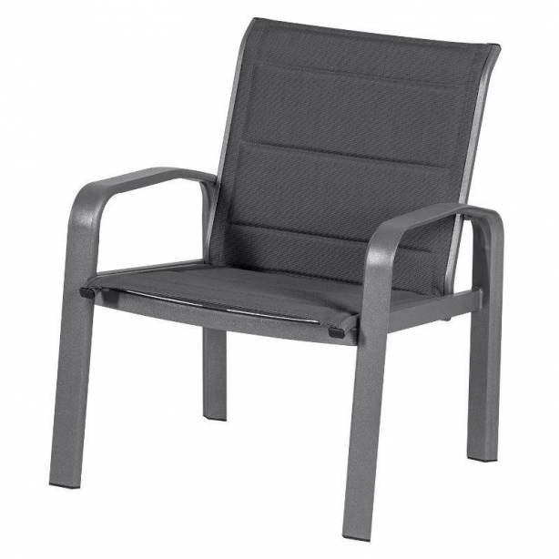 Conjunto 1 sofá 2 sillones mesa de centro exterior Aluminio Gris