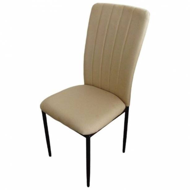 Silla Metal y Tela Blanco 52x42x96