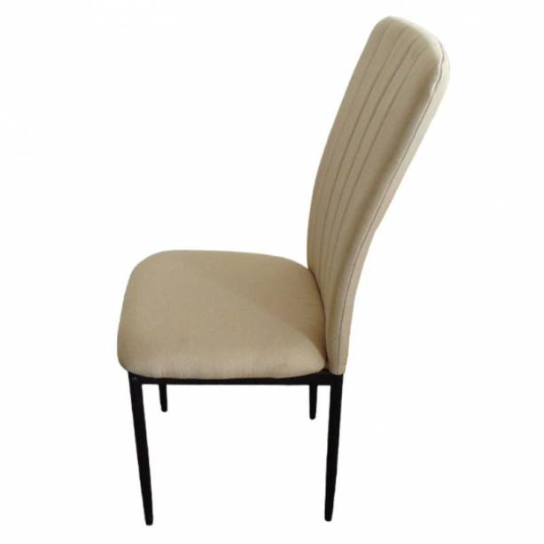 Silla Metal y Tela Blanco 52x42x96