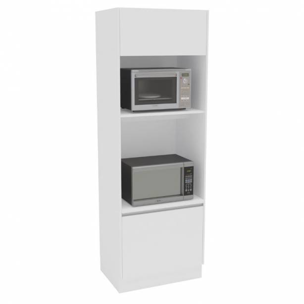 Mueble auxiliar cocina Melamina Blanco 72x213x51