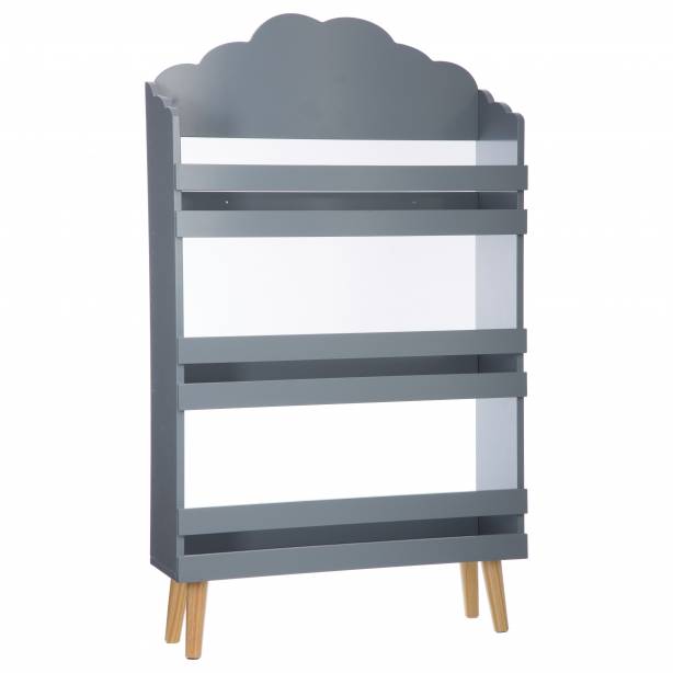 Mueble infantil Melamina Gris - Madera Claro 58x100x18