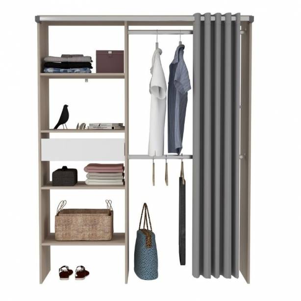 Vestidor Melamina Blanco 143x182x48