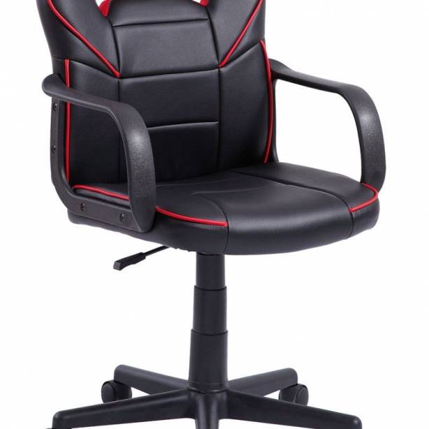 Silla Gamer Polipiel Negro - Rojo 60x98x60