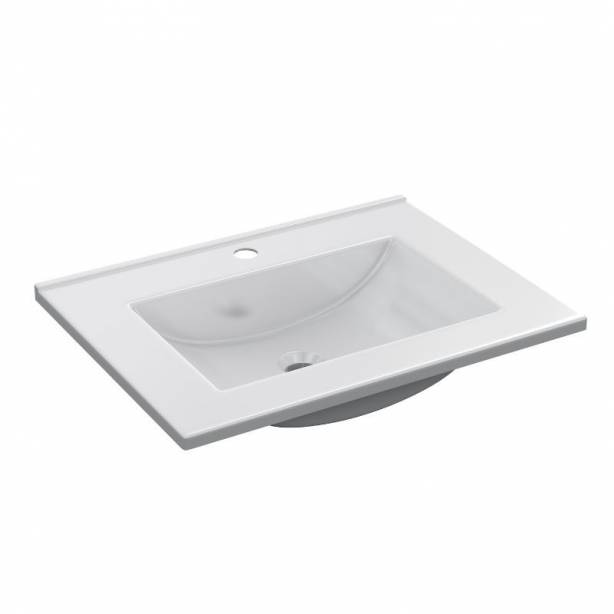 Mueble baño con lavabo Melamina Blanco 60x80x45