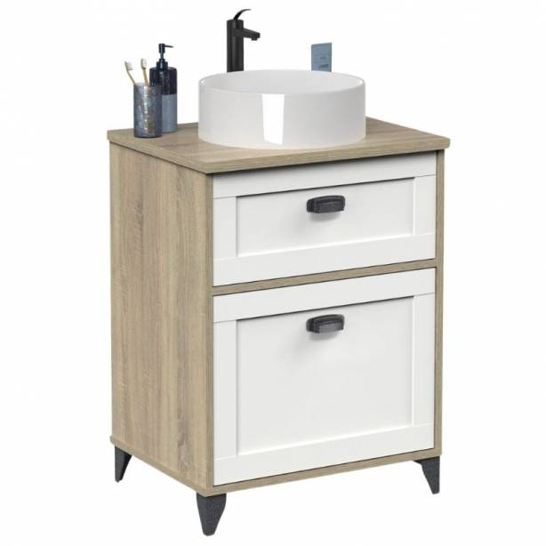 Mueble baño con lavabo 61x80x47