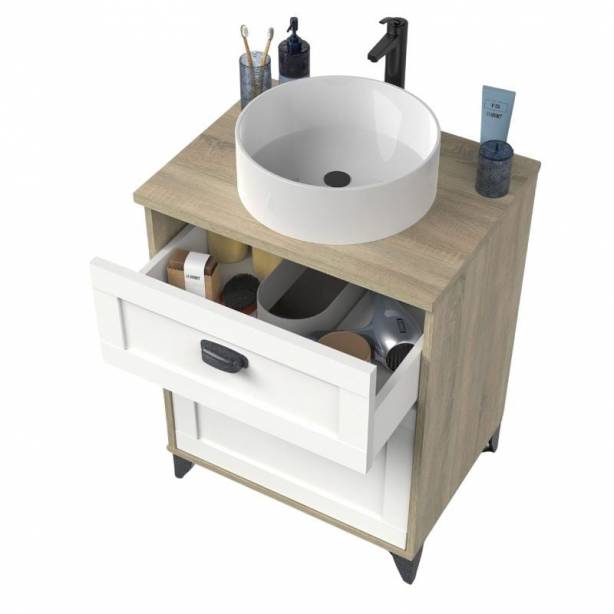 Mueble baño con lavabo 61x80x47