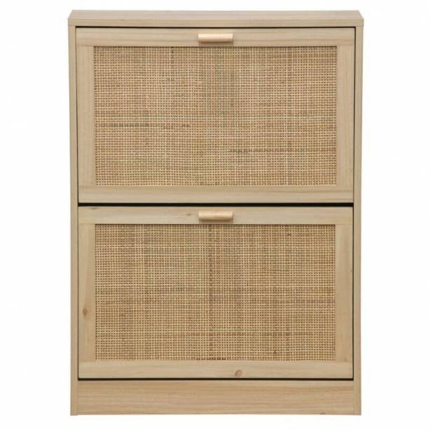 Mueble zapatero Melamina Madera claro 60x82x24