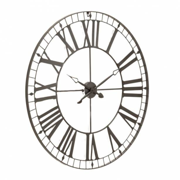 Reloj de pared negro 88 cm