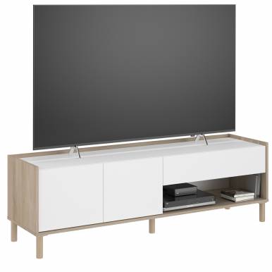 Mueble TV Melamina Roble...