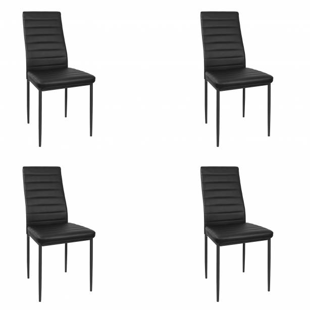 Silla Acero Negro 43x93